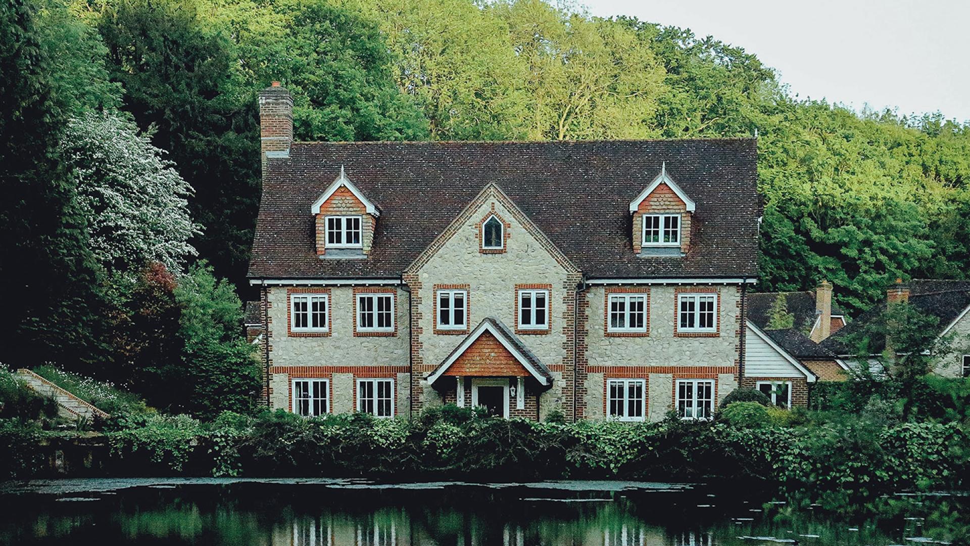 Elegant brick house in London